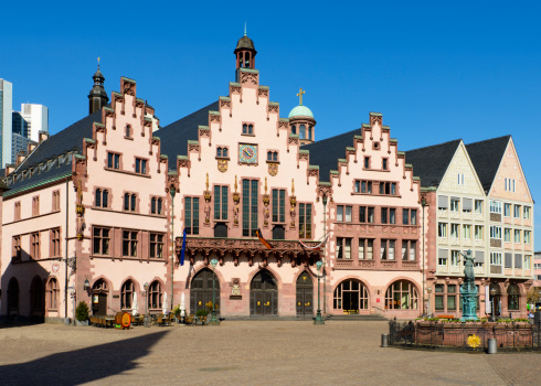 Frankfurt Romerberg and Town Square in Germany