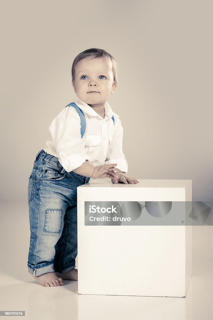 Kleine süße Jungen - Lizenzfrei Studioaufnahme Stock-Foto