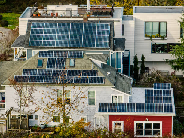 istock Solar Panels on Houses 1807023260