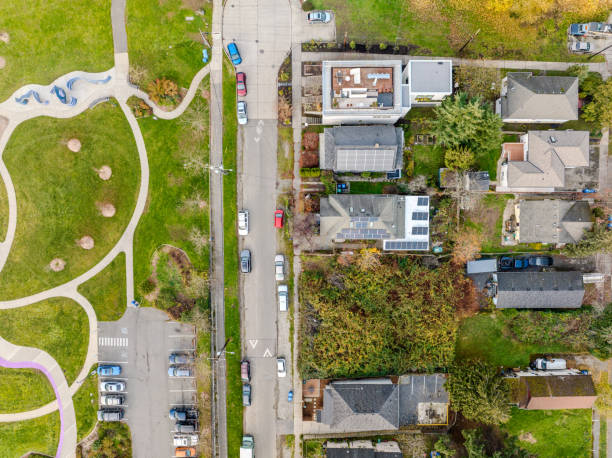 istock Solar Panels on Houses 1807023766