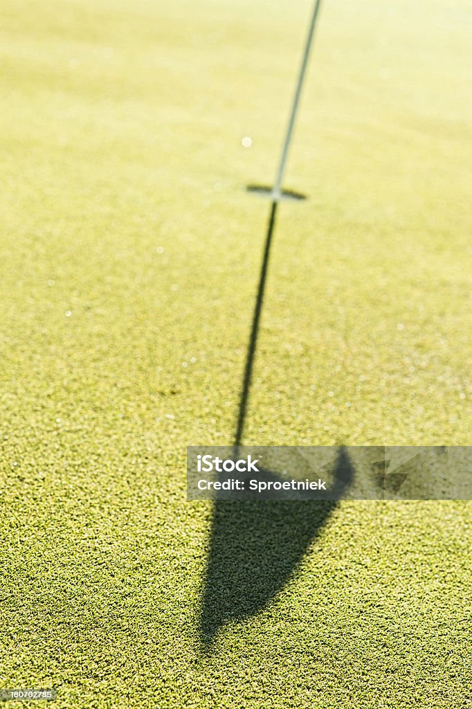 Bandeira de Golfe colocando em verde Sombra - Royalty-free Golfe Foto de stock
