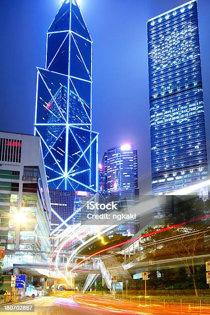 Tráfego Em Hong Kong - Fotografias de stock e mais imagens de Ao Ar Livre - Ao Ar Livre, Arquitetura, Arranha-céu