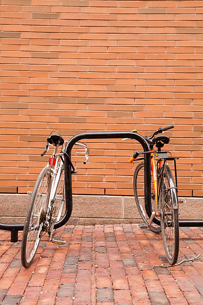 istock Bicycles parked next to the brick wall in Distillery District 180703518