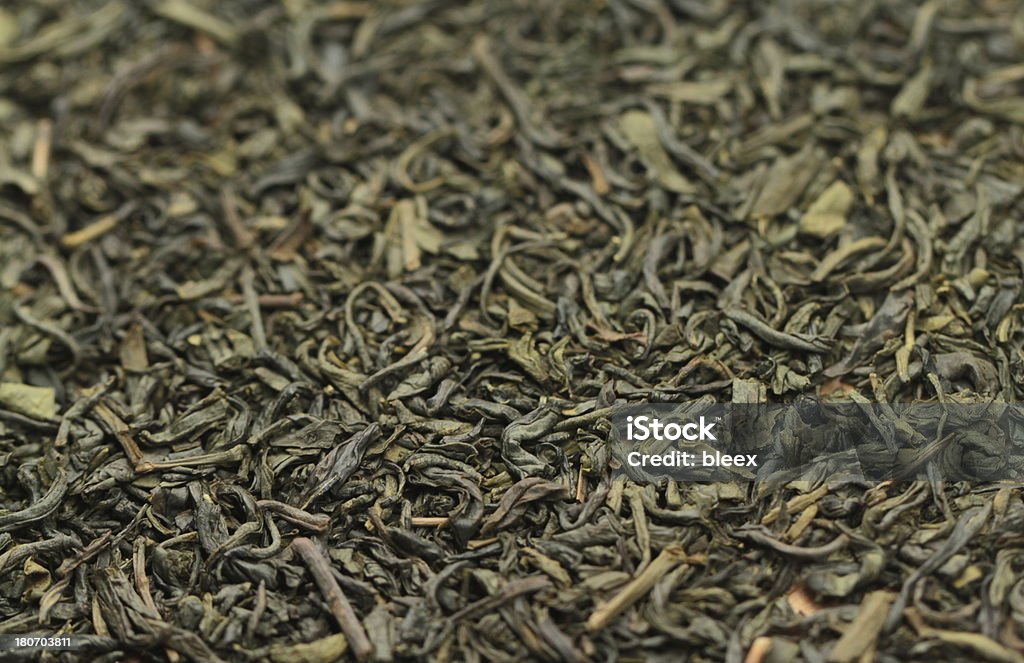 Verde foglia di tè - Foto stock royalty-free di Composizione orizzontale