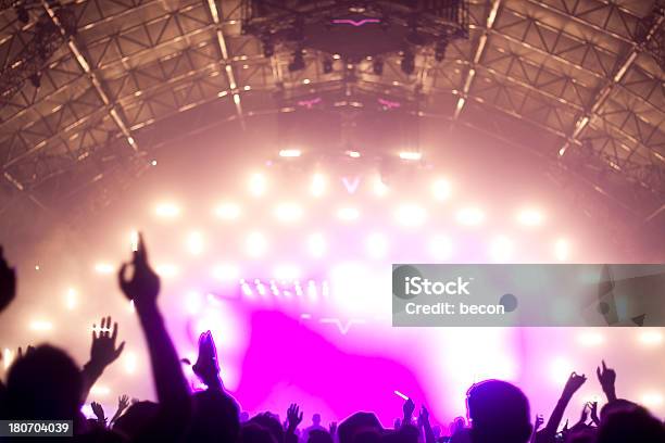 Multidão De Concerto - Fotografias de stock e mais imagens de Adolescente - Adolescente, Alegria, Ambiente