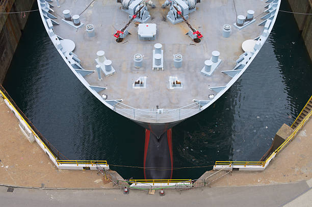istock Bow Of Ship In Dry Dock 180704083
