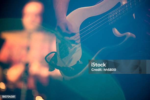 Guitar Performance Stock Photo - Download Image Now - Bass Instrument, Performance Group, Guitar