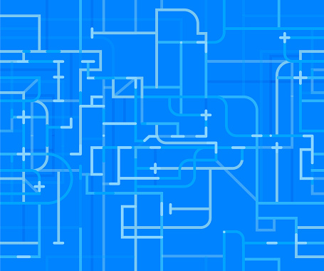 Blue Pipe Css Seamless Pipelines Blue Stock Illustration - Download Image Now ...