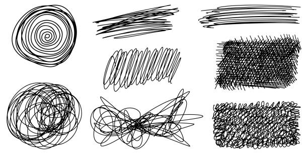 istock Doodle sketch style of sketchy pen and scribble  hand drawn illustration for concept design. 1807047837