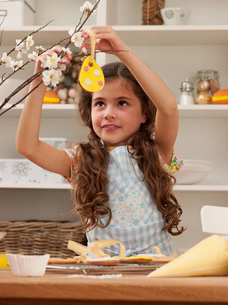 Little girl with easter decoration