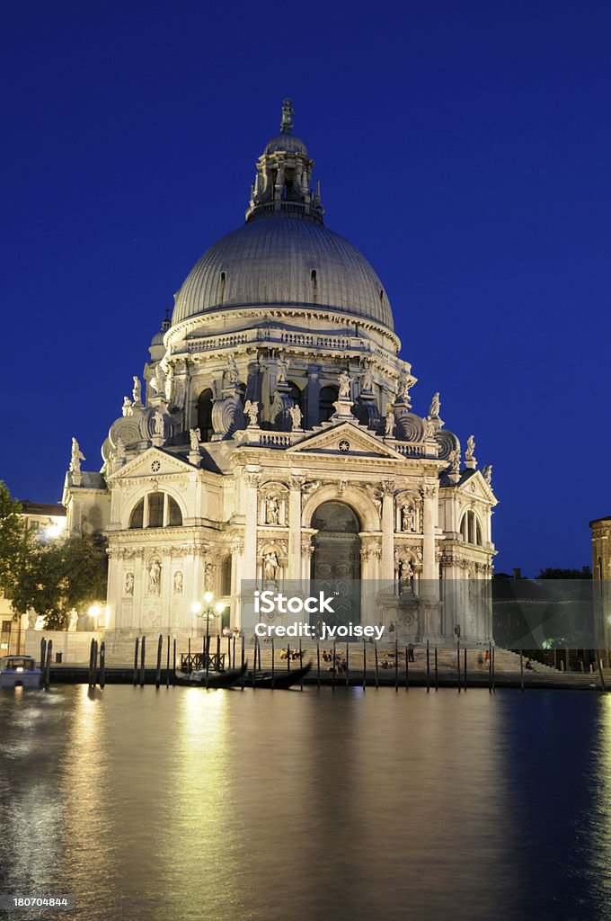 Santa Maria della Salute, Venedig bei Nacht - Lizenzfrei Europa - Kontinent Stock-Foto