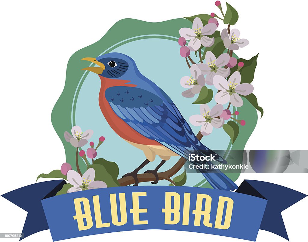 bluebird - Lizenzfrei Hüttensänger - Vogel Vektorgrafik