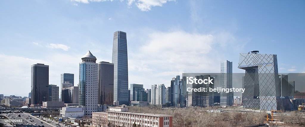 Grattacieli di Pechino - Foto stock royalty-free di Acciaio