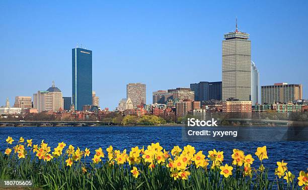 봄 보스턴 봄에 대한 스톡 사진 및 기타 이미지 - 봄, 보스턴-매사추세츠, 프루덴셜 타워