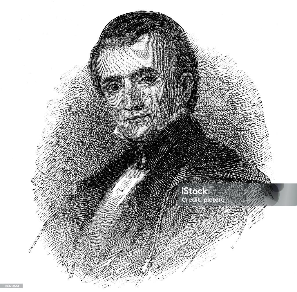 James K. Polk, 11e président des États-Unis - Illustration de James Knox Polk libre de droits