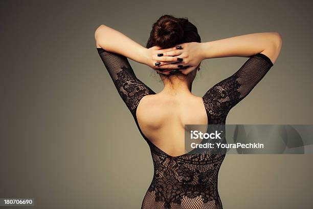 Sexy Dessous Stockfoto und mehr Bilder von 20-24 Jahre - 20-24 Jahre, Attraktive Frau, Braunes Haar