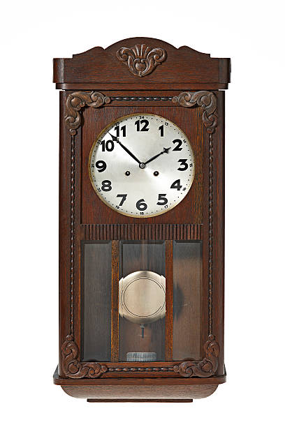 istock Antique wooden wall clock 180706996