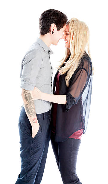 istock Couple shot in studio and isolated on a white background 180707208