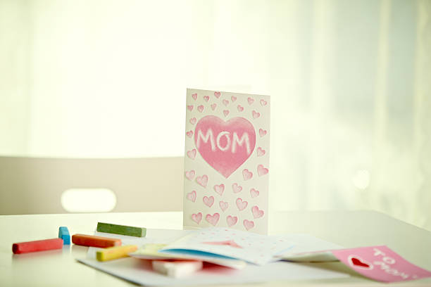 Greeting card for mom made by child