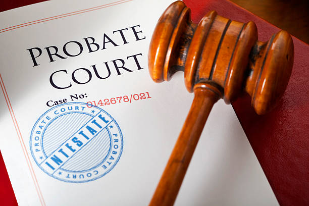 Probate Court Intestate Perhaps the worst decision we can all make is to die without leaving a valid Last Will & Testament. That is to die Intestate if you own more wealth in the form of property, possessions and financial products than the debts you owe. The inheritance of your Estate Assets are then distributed according to the law as assigned by Probate Court, rather than to whom you might have chosen to Will them to. In the worst case scenario if there are no persons legally qualifying, that remain alive, your assets could belong to the State. probate photos stock pictures, royalty-free photos & images