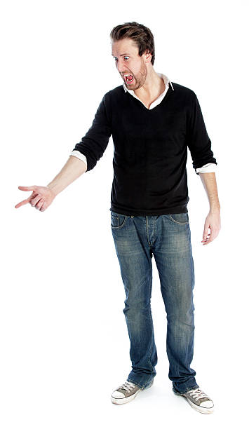 istock Attractive man wearing casual clothes isolated on a white background 180708345