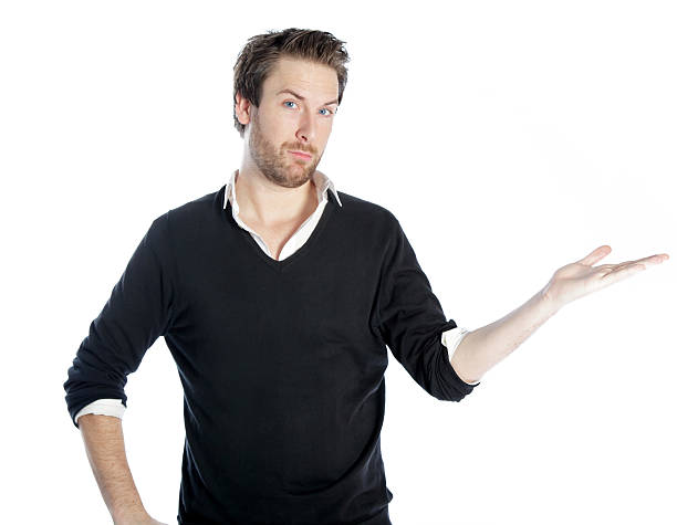 istock Attractive man wearing casual clothes isolated on a white background 180708357