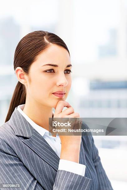 Businesswoman Deep In Thoughts Stock Photo - Download Image Now - 20-29 Years, Adult, Adults Only