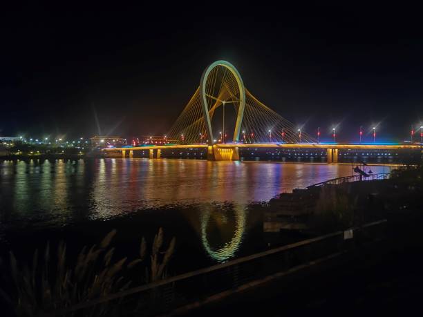 istock City Night suspension Bridge 1807087019