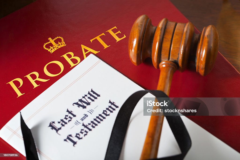 Will Probate At the Probate Court for adjudication of a decedent's Last Will & Testament. Probate Stock Photo