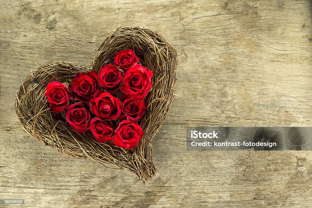 Serce z róż - Zbiór zdjęć royalty-free (Bez ludzi)