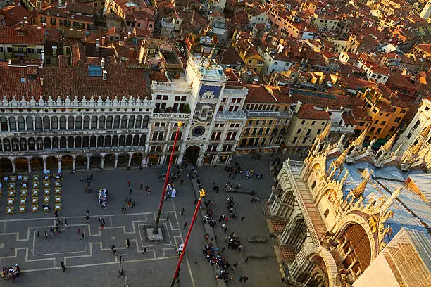 "St.Mark's Square in Venice, Italy, high angle view.See more beautiful Italy images and videos here:"
