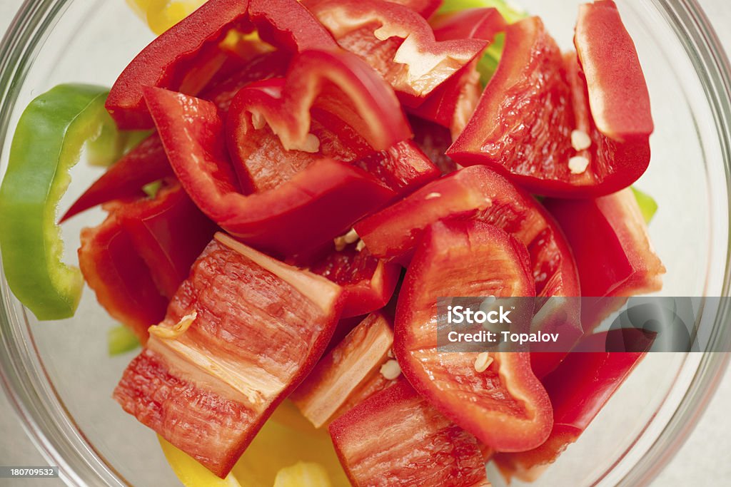 Fresh pepper Bowl full of pepper ready to be cook Bowl Stock Photo