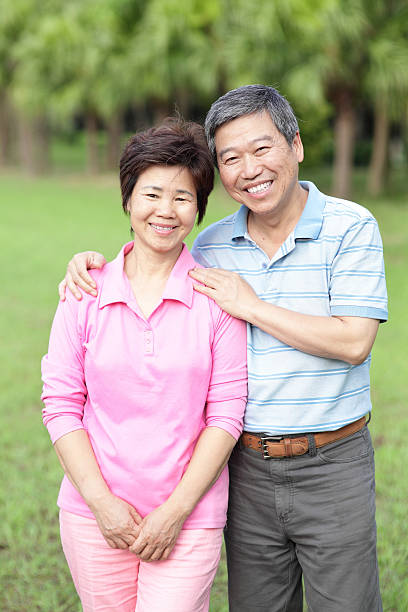 istock Happy elderly seniors couple 180709946