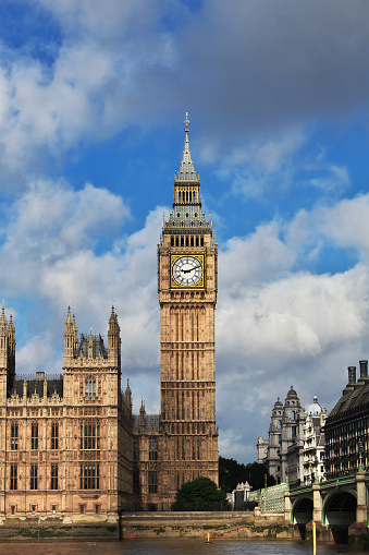 Big Ben clock tower in London, England, UK
