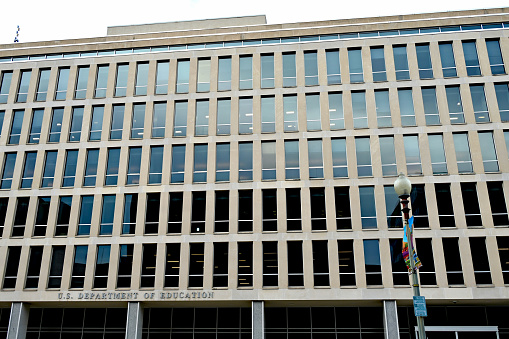 Washington, DC, USA - June 25, 2022: Exterior view of the World Bank Group building in Washington, DC. The World Bank Group (WBG) is a global partnership fighting poverty worldwide by sustainable solutions.
