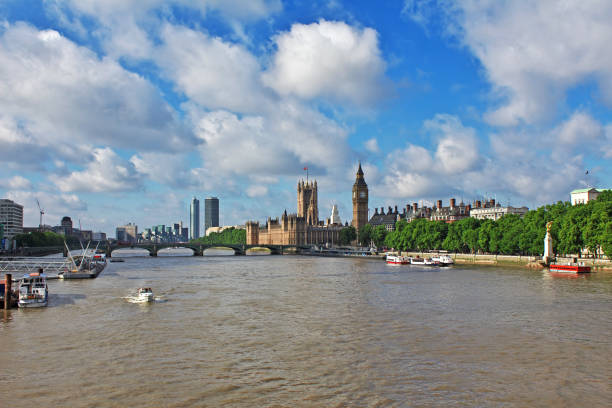 Luxury apartments on the Thames, London, UK