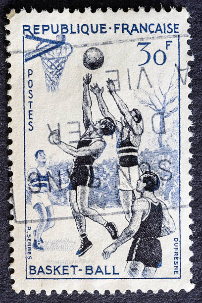 istock French Basketball Stamp 180710895