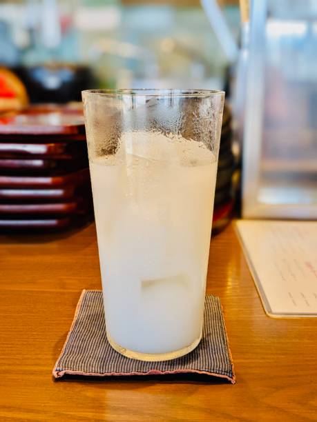 istock A glass of Calpis on the table. 1807112964