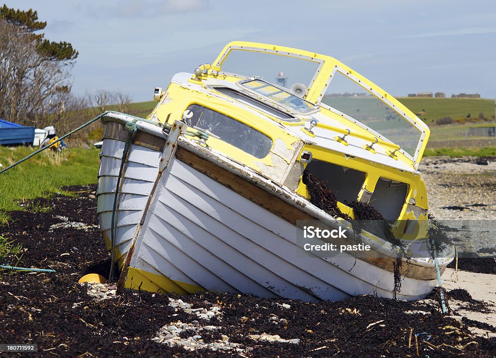 Storm danificado barco - Foto de stock de Desastre natural royalty-free
