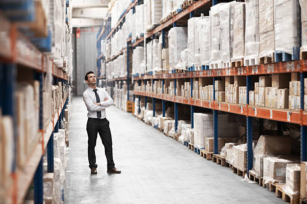 istock Surveying his organised stock 180711642