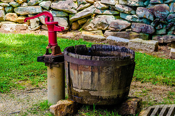 istock Old vintage water pump 180711674