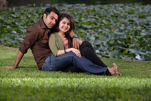 istock Yound Middle Eastern couple in the park 180711771