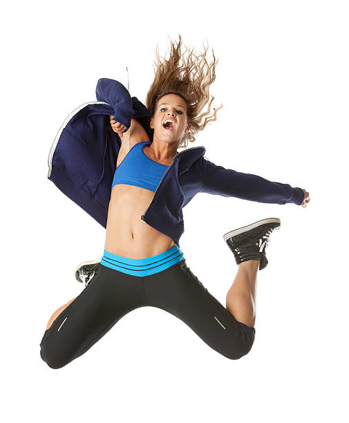 istock Woman jumping in excitement 180711976