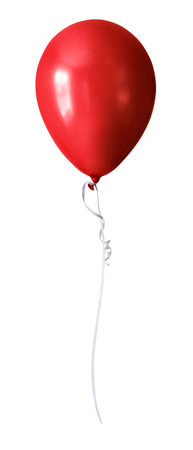 Single Red Helium Balloon Stock Photo - Now - Ribbon - Sewing Balloon - iStock