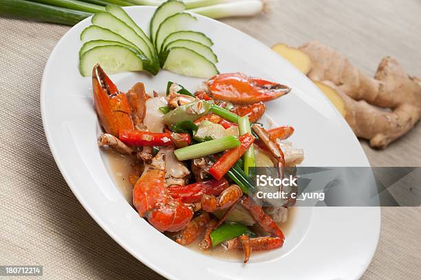 Frito De Cangrejo Foto de stock y más banco de imágenes de Alimento - Alimento, Cangrejo, Cebolla de primavera