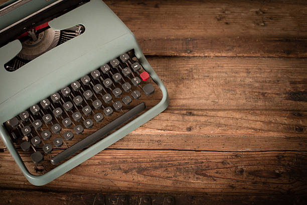 istock Color Image of Teal, Vintage Manual Typewriter, With Copy Space 180712600