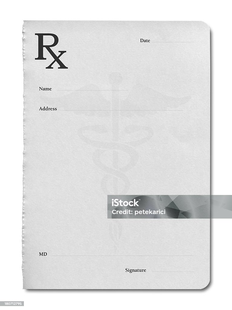 Prescrizione del medico - Foto stock royalty-free di Carta