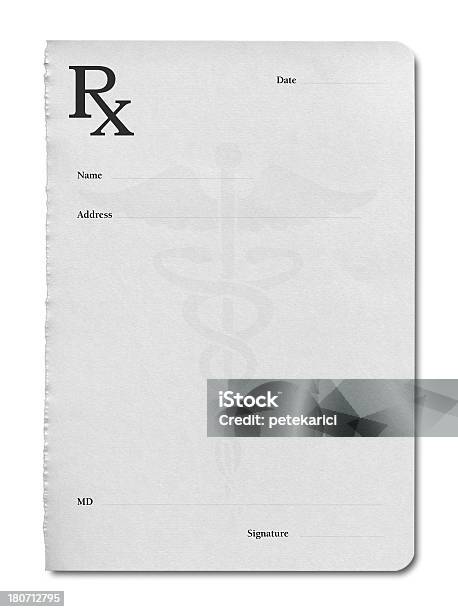 Prescrizione Del Medico - Fotografie stock e altre immagini di Carta - Carta, Rx-simbolo inglese, Alfabeto