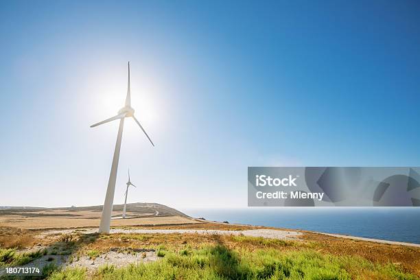 Alternative Energy Wind Power Clean Technology Stock Photo - Download Image Now - Blade, Blue, Blurred Motion