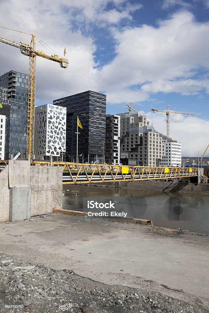 Novo horizonte de Oslo. - Foto de stock de Setor de construção royalty-free